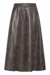 B.Young skirt brown vegan leather mix