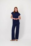 Zusss structuur broek navy