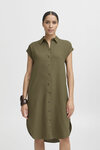 B.Young shirt dress  donkergroen