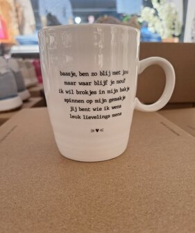 Zusss Theemok baasje kat wit