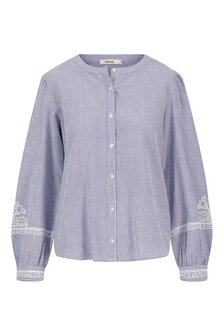 Zusss borduur blouse gestreept