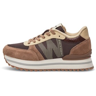 Woden Ronja plateau chocolate multi