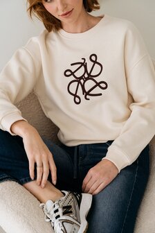 &amp;CO Selina trui ecru/beige