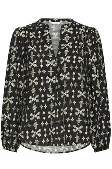 B.Young Gava blouse  zwart/wit