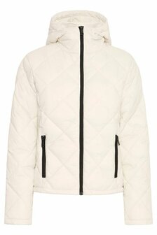 B.Young hood jacket  off white