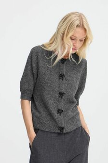 B..Young Omea Deco cardigan dark grey
