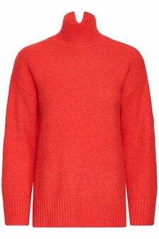 B.young  Olma  turtleneck trui rood