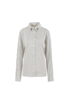 C&amp;S Lylith blouse off white/black