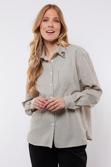 C&amp;S Lylith blouse off white/black