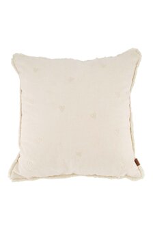 Zusss Kussen velvet hartjes off white