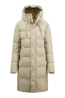 Zusss lange bubblecoat met teddy details  kit