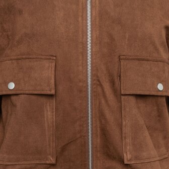 &amp;CO Hazel jasje suedine caramel
