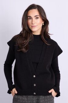 C&amp;S Vivian gilet black