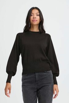 B.Young Mobbe jumper zwart  met subtiele glitter