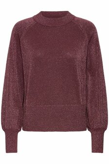 B.Young  Mobbe jumper rose met subtiele glitter