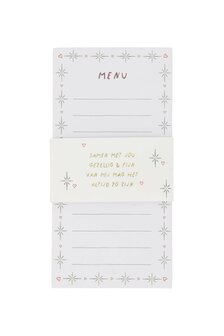 Zusss menukaartjes notenkraker wit
