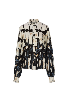 C&amp;S Lara blouse sand/light jeans blue