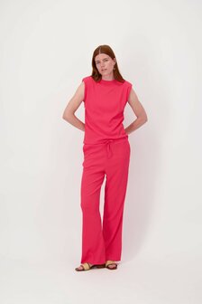 Zusss  mouwloze crincletop raspberry