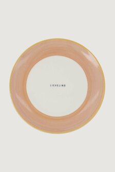 Zusss breakfast plate lieveling white/light pink