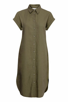 B.Young shirt dress  donkergroen