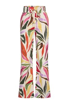 Mi piace trousers straight summer leaf