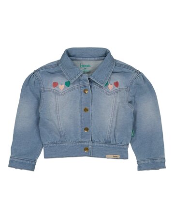 Bess jacket jog denim hartjes