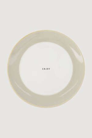 Zusss  Ontbijtbordje enjoy wit/zand