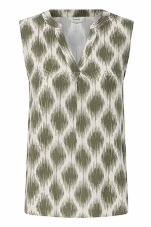 B.Young top  ikat green
