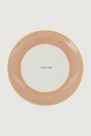 Zusss breakfast plate lieveling white/light pink