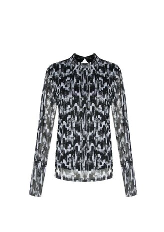 C&S Ilona top Offwhite/zwart