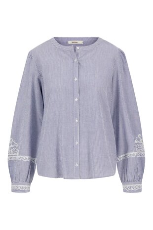Zusss borduur blouse gestreept