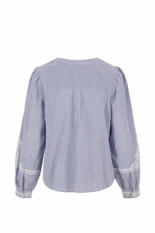 Zusss borduur blouse gestreept