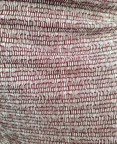Zusss Jersey jurk met grafische print wit/port