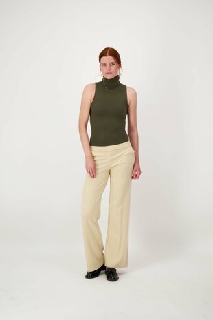 Zusss visgraat broek beige