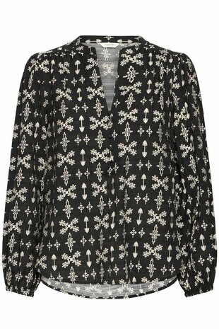 B.Young Gava blouse  zwart/wit