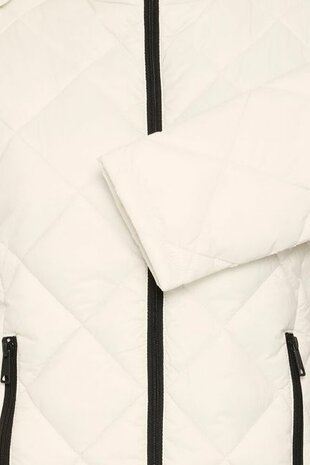 B.Young hood jacket  off white