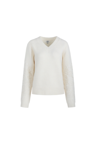 C&S Katja Knit pullover wol white