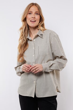 C&S Lylith blouse off white/black