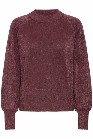 B.Young  Mobbe jumper rose met subtiele glitter