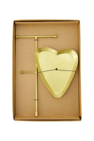 Zusss Sieradenrekje metaal hartje goud