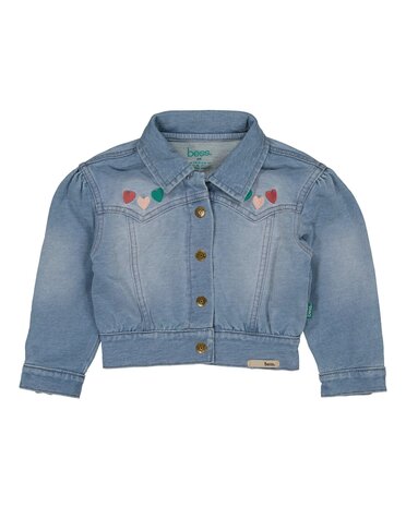 Bess jacket jog denim hartjes