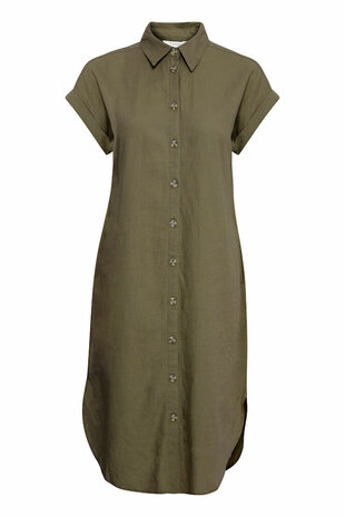 B.Young shirt dress  donkergroen