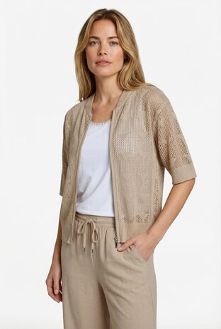 C&S Karna knit cardigan khaki