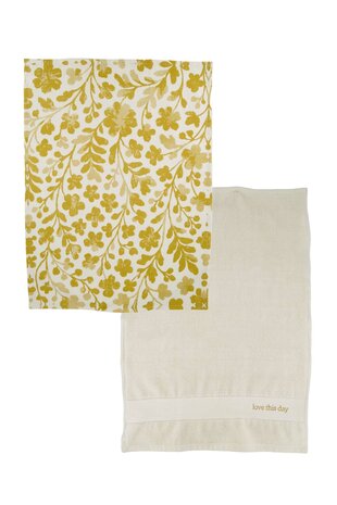 Zusss keukenset love this day bloemen white/gold