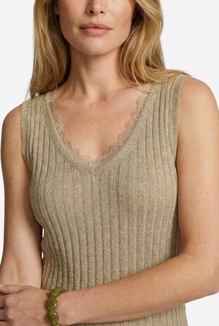 C&amp;S Karita  knit pullover  khaki