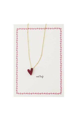 Zusss ansichtkaart ketting hartje 