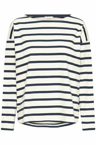 B.Young pullover  wit/blauw