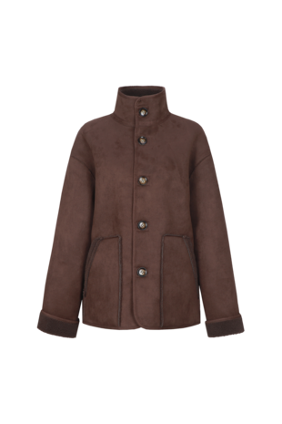 C&amp;S Omara coat mocha brown