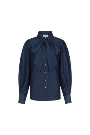 C&amp;S Lisa blouse denim dark blue
