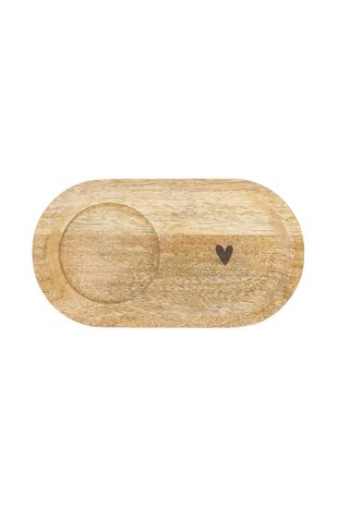 Zusss serving tray wood hart